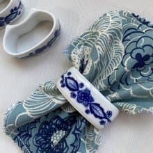 【好日戀物】德國DDR 經典圖案陶瓷餐巾環餐具系列儀式感