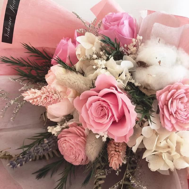 永生花束 乾燥花束 永生花 索拉花 畢業花束 情人節花束 生日花束