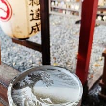 摸摸日本浮世繪水泥杯墊 置物盤