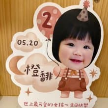 2025新款 星月生日立牌 生日貼紙 生日掛旗 生日插旗