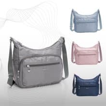 斜側背 尼龍系列 爍星大容量斜背包 灰色 多色可選 BNE25009