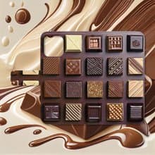 チョコレートの誘惑 手帳型スマホケース D　iPhone Android各機種対応  ハイクオリティタイプ