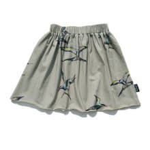 Moi Kids 冰島有機棉插畫圓裙1歲至8歲 灰