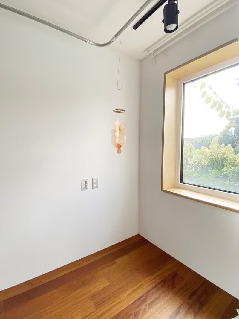 PRE-MADE | Danish Mansion_Orange Circle |Capiz Shell Wind Chime Mobile | #0-333