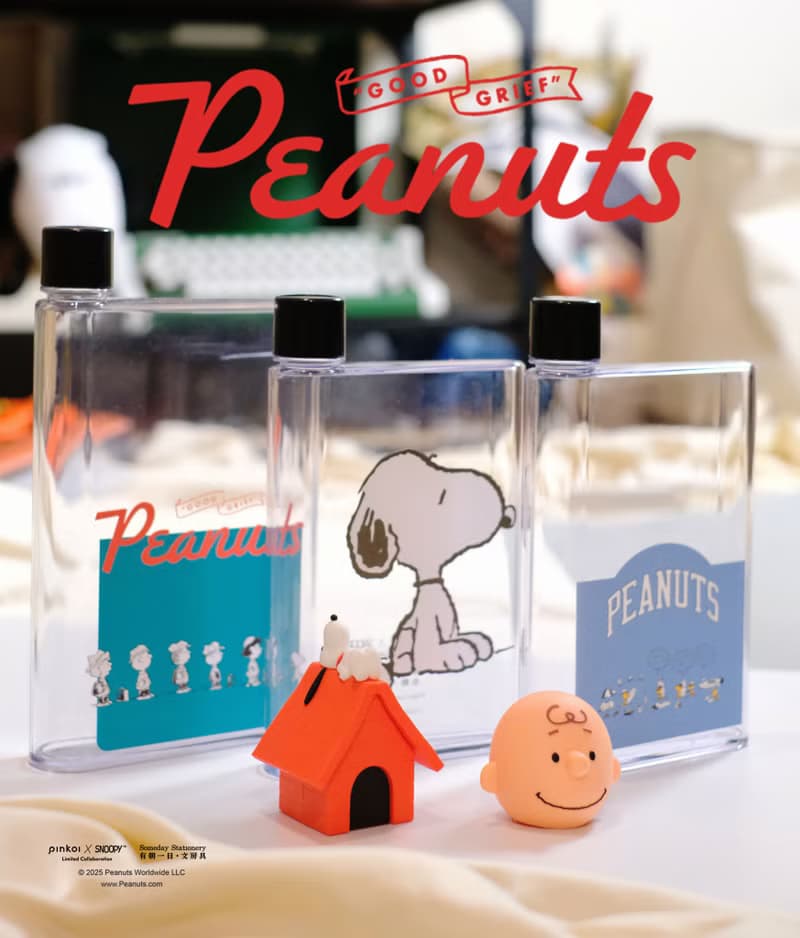 【Pinkoi x SNOOPY】花生漫畫 史努比A5輕水瓶 電影等待中 隨身瓶