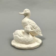 可愛的瓷鴨雕像 德國 Goebel 1960 年代 |復古雕像