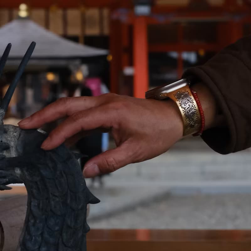 【時尚飾物】SOULITE 龍之榮耀金蘋果手錶手鐲錶帶