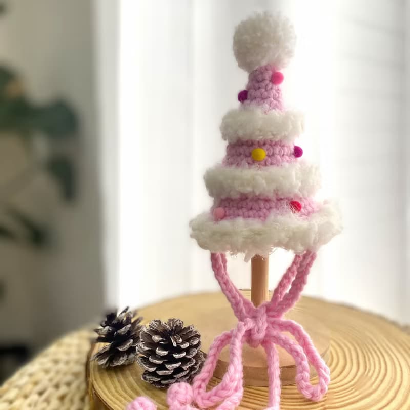 下雪的聖誕樹 編織帽 聖誕禮物 貓咪/狗狗 寵物聖誕帽 交換禮物