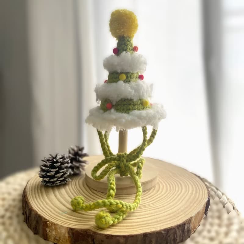 下雪的聖誕樹 編織帽 聖誕禮物 貓咪/狗狗 寵物聖誕帽 交換禮物