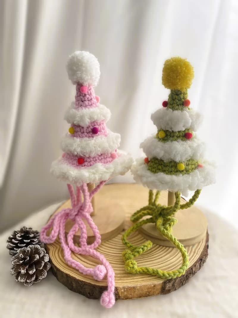 下雪的聖誕樹 編織帽 聖誕禮物 貓咪/狗狗 寵物聖誕帽 交換禮物