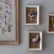 迷你永生乾燥花束花框 - 永生乾燥花禮 (附包裝盒)