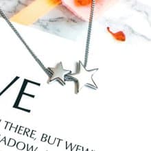 DoriAN  經典雙子星星925純銀項鍊 禮物包裝 附純銀保證卡 現貨