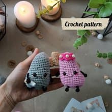 Crochet pattern lungs, amigurumi lungs, anatomical lungs crochet pattern