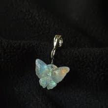 蝴蝶月光石項鍊 | 純銀 項鍊 交換禮物 生日禮物