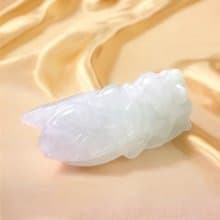【一鳴驚人】冰種飄綠翡翡翠玉蟬 | 天然緬甸玉A貨翡翠 | 送禮