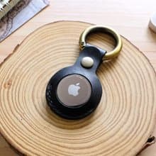 AirTag 保護套 尊爵黑 義大利牛皮手工製作 免費刻字