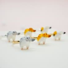 貓咪屁屁耳環耳夾超可愛虎斑貓動物耳釘 虎紋貓聖誕新年禮物