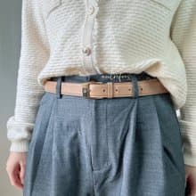 中古正品 Givenchy 紀梵希 幼腰帶 真皮腰帶 85cm