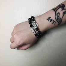 骸骨系列 - 貓尾骨串珠手鍊