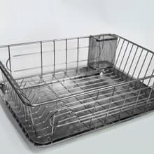 不鏽鋼碗籃　碗盤架　附不鏽鋼水盤及筷子籃 304不鏽鋼廚房置物架