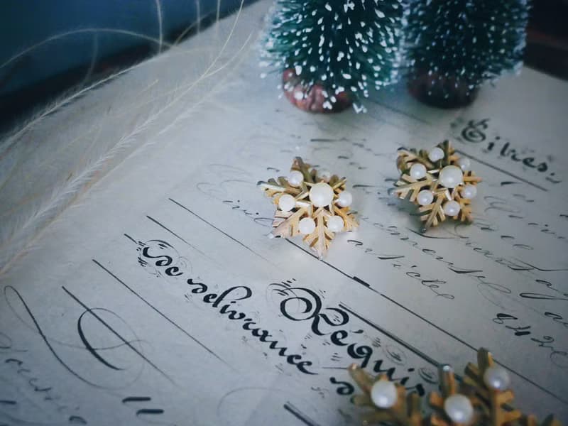 Trifari 雪花珍珠套組 胸針耳環－美國古董首飾 Vintage Jewelry