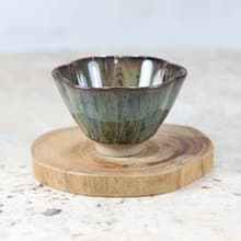 【母親節禮物】森林 天目釉 花瓣茶杯 茶碗 鶯歌名家葉敏祥作品