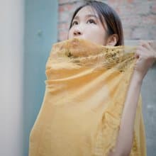unni蕾絲長絲巾 遮遮曬 擋風 披肩 scarf 圍巾 保暖 保暖 絲巾圍