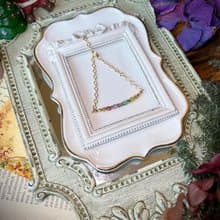 -璀璨假期-天然水晶手鏈/黃銅手鍊