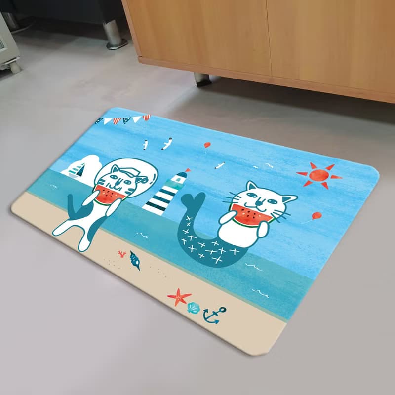 加厚仿羊絨 地毯 貓