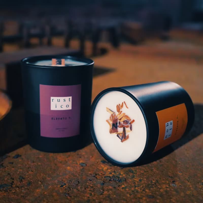 RUSTICO 煙燻皮革調-AROMA CANDLE香氛蠟燭195g