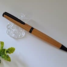 肖楠木  原木 手工筆 油性原子筆 旋轉式