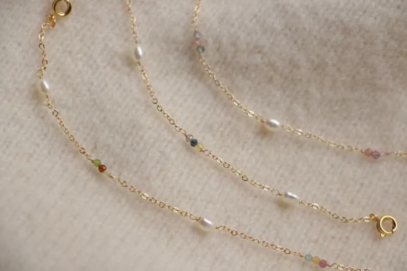 Eternal Flame 寄情於別堂 天然石 珍珠 手鍊 細鍊