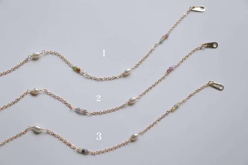 Eternal Flame 寄情於別堂 天然石 珍珠 手鍊 細鍊