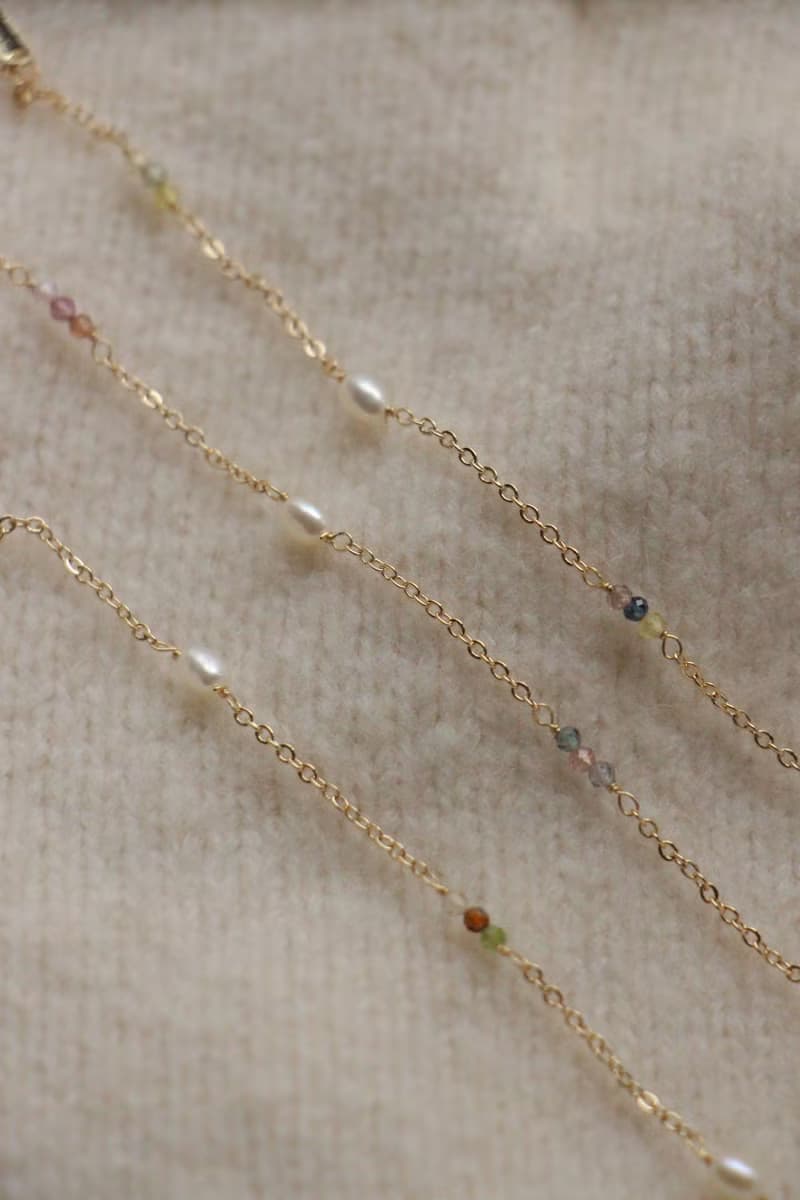 Eternal Flame 寄情於別堂 天然石 珍珠 手鍊 細鍊