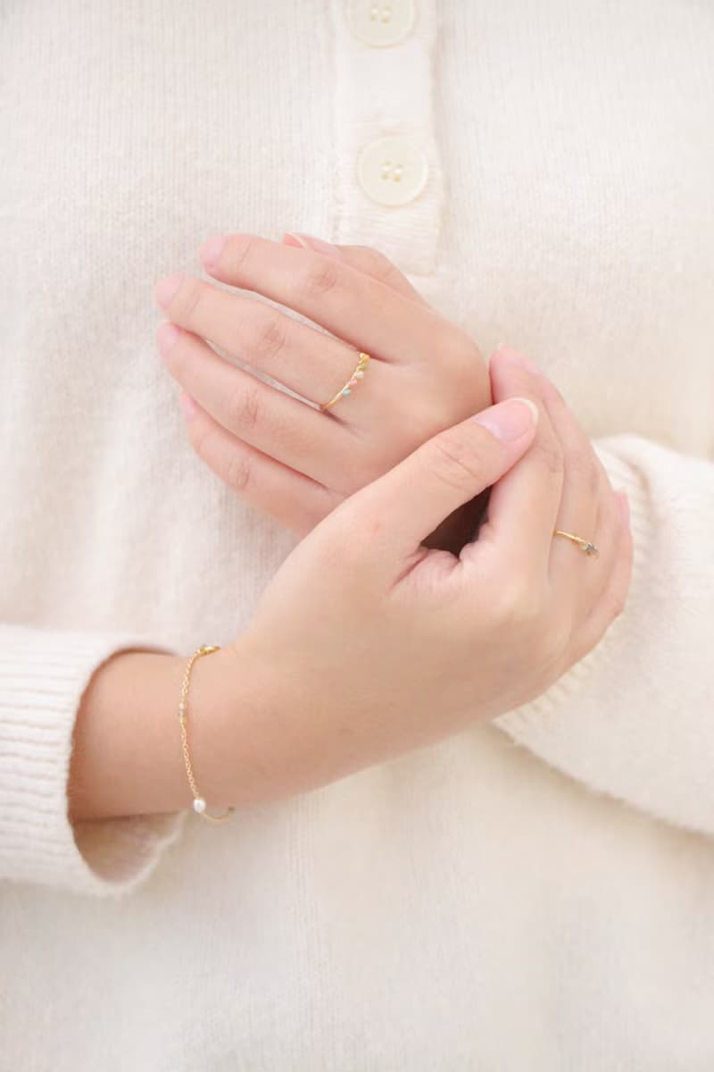 Eternal Flame 寄情於別堂 天然石 珍珠 手鍊 細鍊