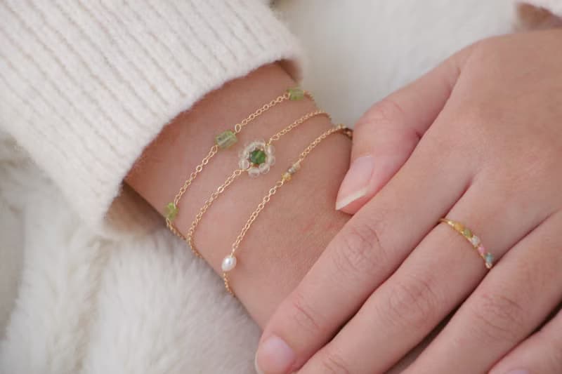 Eternal Flame 寄情於別堂 天然石 珍珠 手鍊 細鍊