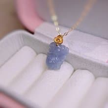 貴人•桃花•貴氣|18k真金濃紅紫小天使仙子|緬甸A貨翡翠吊墜