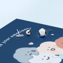 Square Studio方坊經典系列-喜怒哀樂純銀耳環組(可選角色)