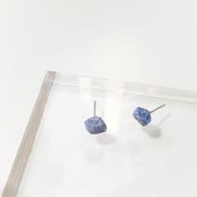 / 小金平 / 青金石925純銀原石耳環