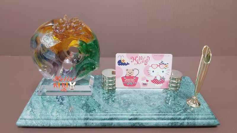 琉璃大理石 名片座 祥龍獻瑞 升遷禮物 退休送禮 開幕賀禮 退伍