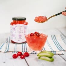 蔓越莓鮮採蘆薈3-6入組 (380ml/罐)| 酸甜清爽 飽滿果肉 飲控推薦