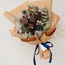 - 可麗露花束 - 乾燥花 x 甜點 花束 (台中可自取)