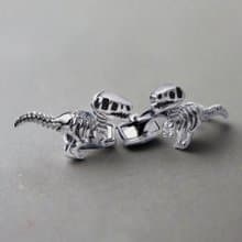 复古恐龙骨袖釦