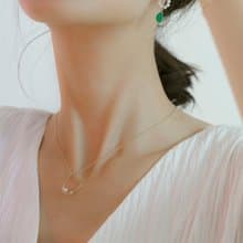 【送禮首選最佳禮物】鏤空金絲天然珍珠項鍊