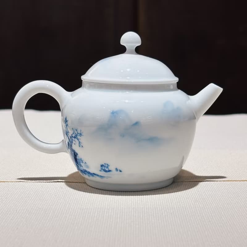 拾金 青花 豐收壺
