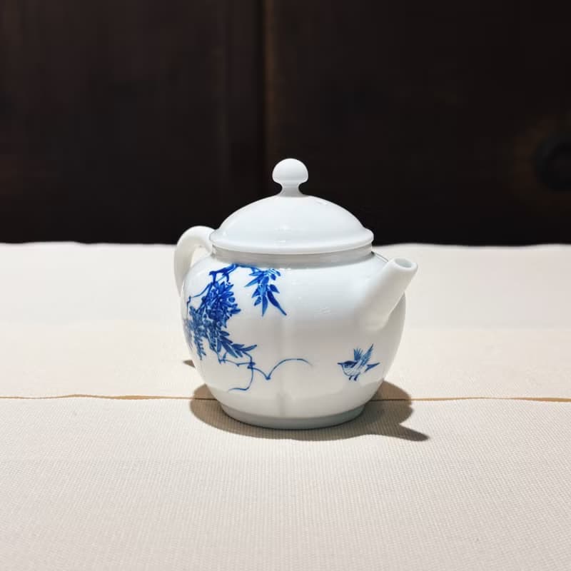 拾金 青花 豐收壺