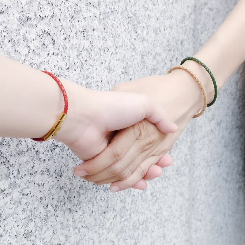 3mm 皮革編織手環 1 入【多色可選】