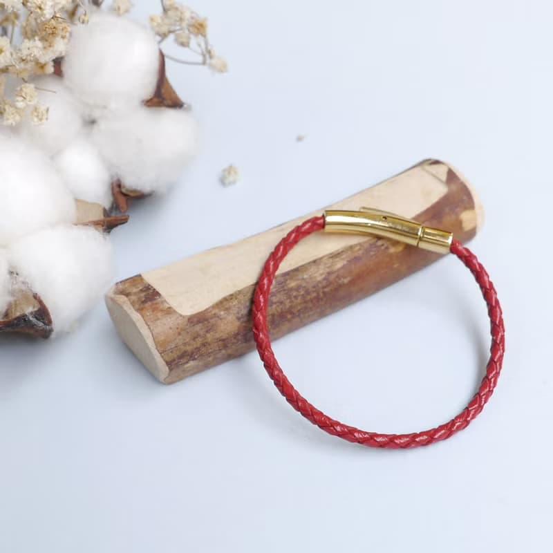 3mm 皮革編織手環 1 入【多色可選】