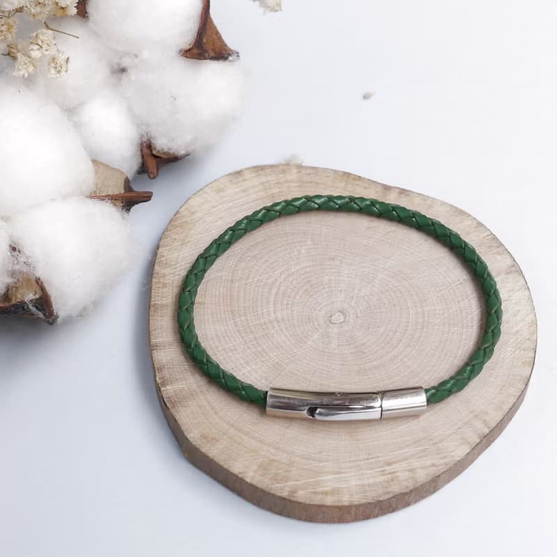 3mm 皮革編織手環 1 入【多色可選】