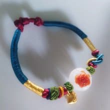 Miss feng天然石-余太翠設計款中國结手鍊